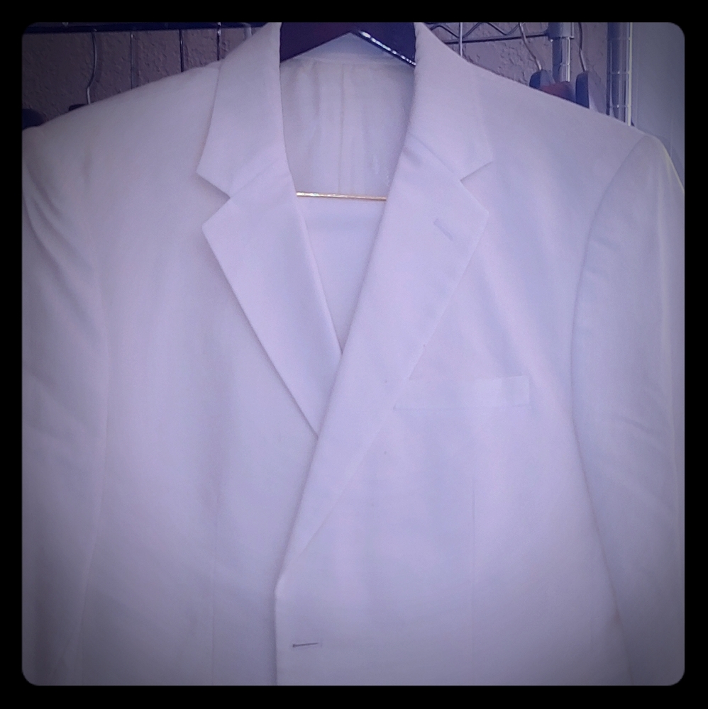 VERSACE White Linen Suit